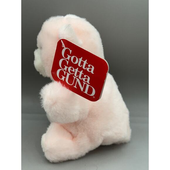 Gund Pink 1993 Puppies & Kittens 9006 Pink Kitty Bear Plush Toy Doll NEW - Picture 1 of 5